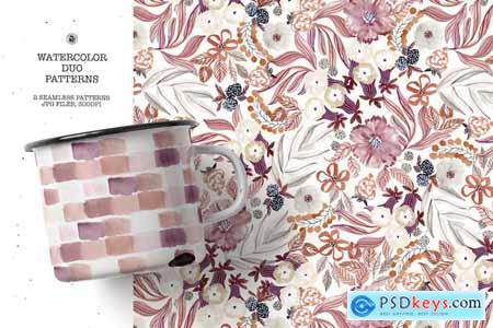 Duo Watercolor Patterns