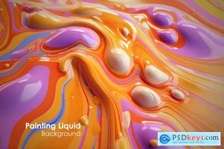 Painting Liquid Background