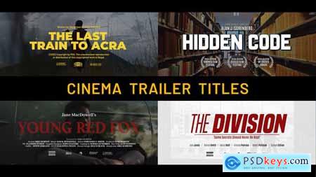 Cinema Trailer Titles Premiere Pro 45345749