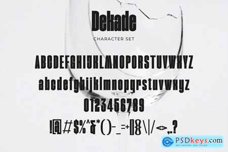 Dekade - Modern Bold Condensed Sans
