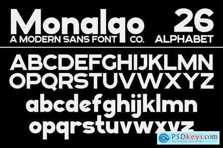 Monalqo - A Modern Sans Serif Font