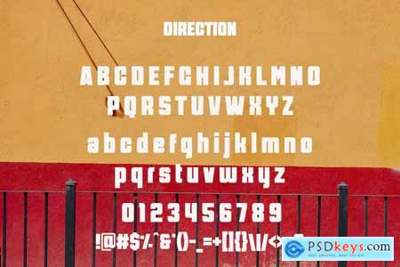Direction - Modern Display Sans