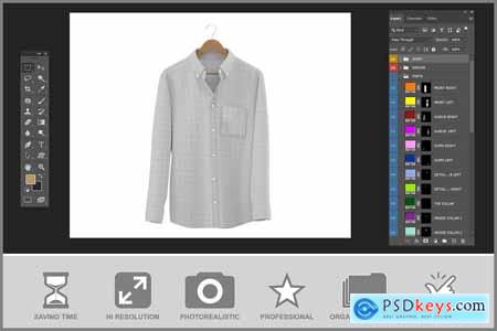 Dress Shirt on Hanger Mockup