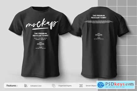 Premium Black Tshirt Mockup