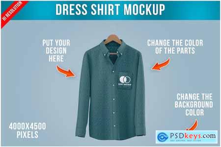 Dress Shirt on Hanger Mockup