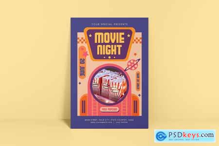 Movie Night Flyer FHPX4CD