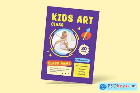 Kids Art Class Flyer
