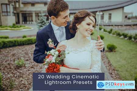 20 Wedding Cinematic Lightroom Presets