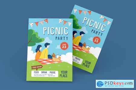 Picnic Party Flyer R44EHDR