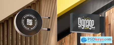 Outdoor 3d Signboard Mockups Psd