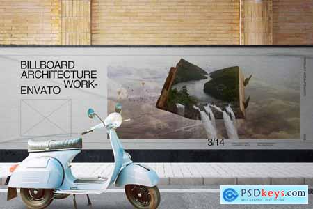 Billboard Street Mockup Advertising