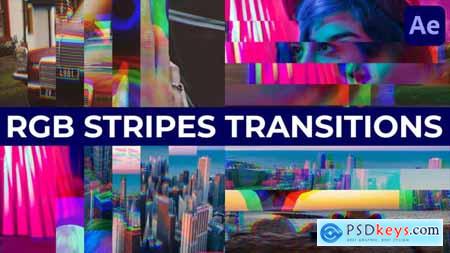 RGB Stripes Transitions for After Effects 45871125