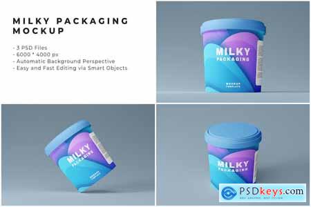 Milky Packaging Mockup