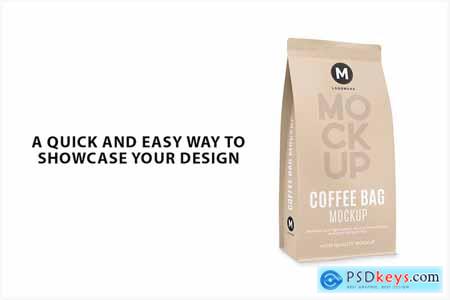 Matte Coffee Bag Mockup