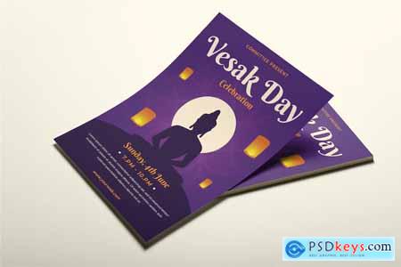 Vesak Day Flyer Template