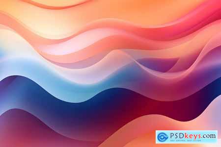 Abstract Business Design Background with Wavy Line QPFUQK4