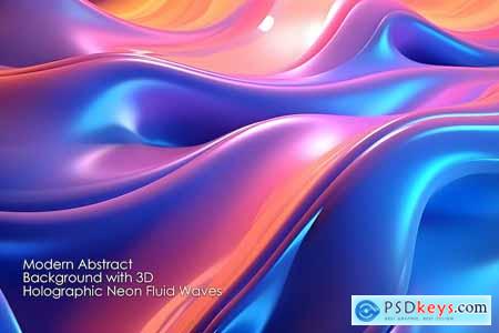 Modern Abstract Background with 3D Holographic PAVY457