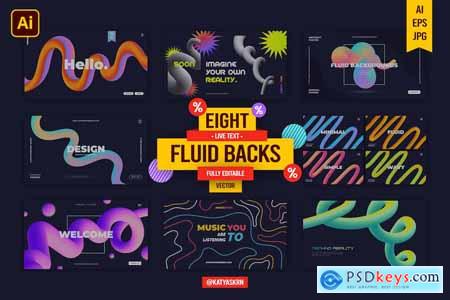 8 Abstract Fluid Backgrounds