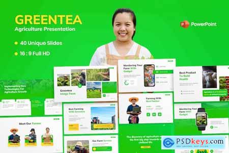 Greentea Agriculture Farm PowerPoint Template