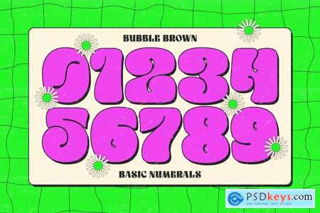 Bubble Brown Typeface
