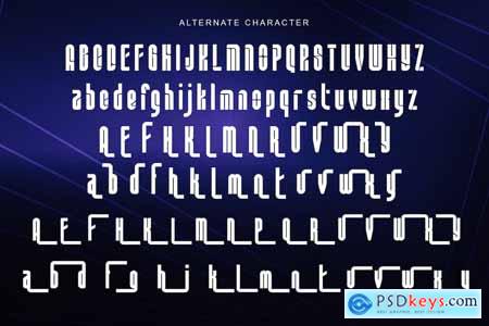 ASTEROID TYPE - Futuristic Display Font