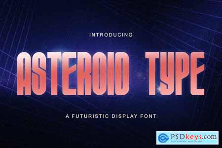 ASTEROID TYPE - Futuristic Display Font