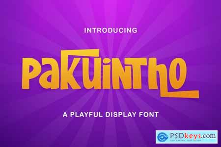 Pakuintho - Playful Display Font