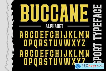 Buccane - A Modern Sport Font