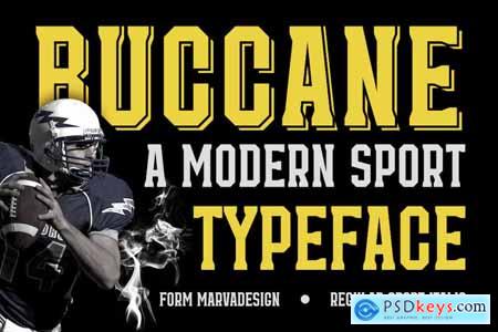 Buccane - A Modern Sport Font