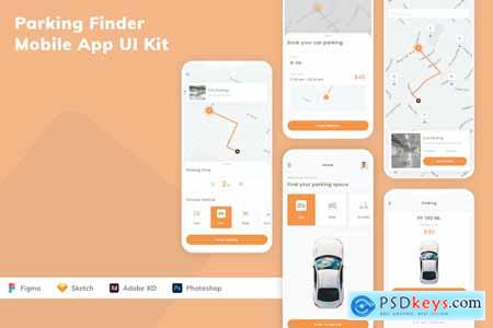 Parking Finder Mobile App UI Kit
