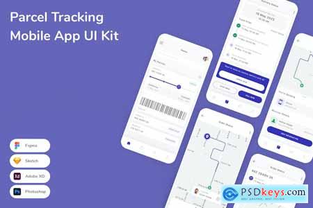 Parcel Tracking Mobile App UI Kit