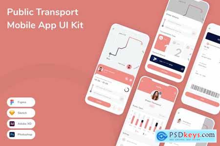 Public Transport Mobile App UI Kit