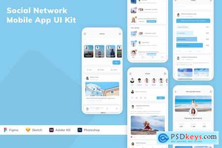 Social Network Mobile App UI Kit