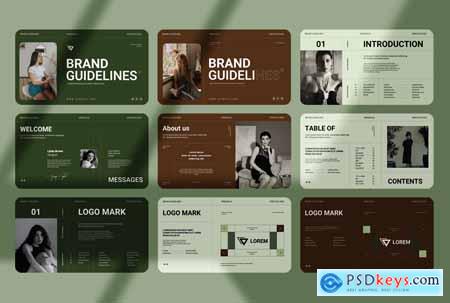 Brand Guidelines Presentation Templete