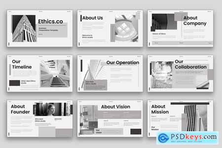 Ethics - Business PowerPoint Template