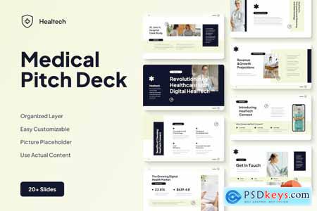 Healtech - Medical Pitch Deck PowerPoint