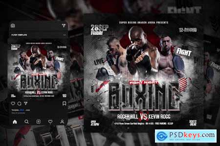 Boxing Flyer Template WPDZG9G
