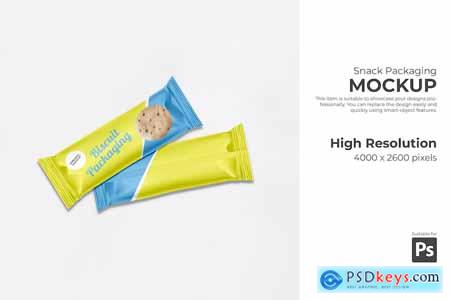 PSD Snack Packaging Mockup