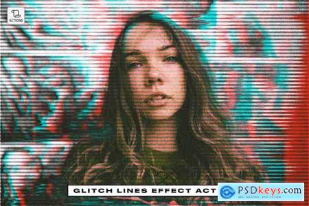 Glitch Lines Effect Action