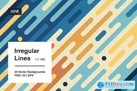 Irregular Lines - Vector Backgrounds V01