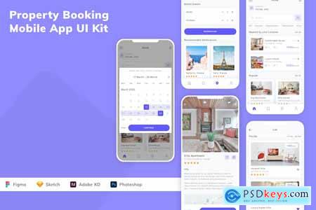 Property Booking Mobile App UI Kit