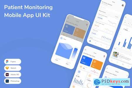 Patient Monitoring Mobile App UI Kit