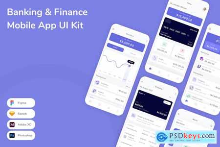 Banking & Finance Mobile App UI Kit