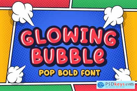 Glowing Bubble - Layered Fonts