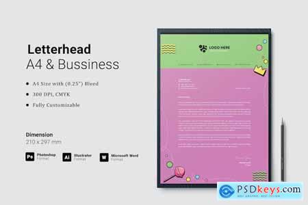 Letterhead Word Template 6AT3EJW