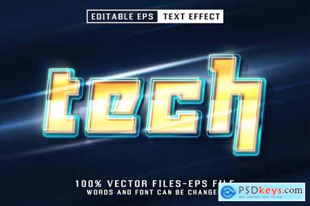 Cyber Editable Text Effect