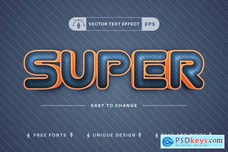 Super - Editable Text Effect, Font Style