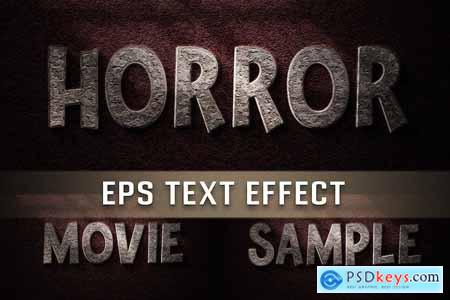 Horror Editable Text Effect