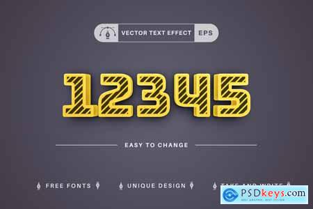 Worker - Editable Text Effect, Font Style
