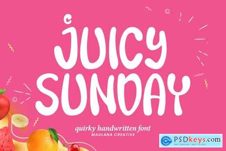 Juicy Sunday Quirky Handwritten Font